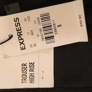 Flare type trousers high rise